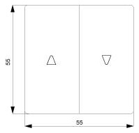 Wippe Serien Schalter DELTAi-system ti-ws glz titanweiß Symbol Pfeile Wippe Serien Schalter DELTAi-system ti-ws glz titanweiß Symbol Pfeile