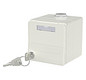 Modulaufnahme APmont rws 2x2xRJ45 unten RAL9010 AP-Mont