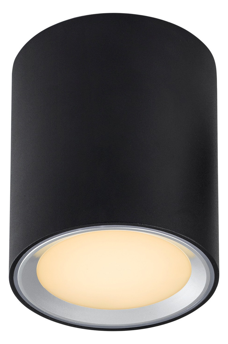 LED-Deckenanbauleuchte FALLON 5,5W 2700K 500lm sw Konv IP20 Ø100x120mm