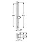 GROHE Brausestange Rainshower Aqua 101673 600mm supersteel