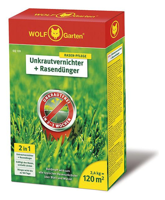 Bild Unkrautvernichter + Rasendünger SQ 120 2 ,4 kg - WOLF GARTEN-0