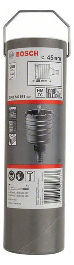 SDS-Bohrkrone PRO Hartmetall Ø45x80mm