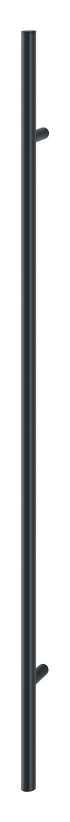 Bild HOPPE Stoßgriff E5011, BA 1.200mm, L 1.600mm, Durchmesser 30mm, verdeckt verschraubt, schwarz matt-0