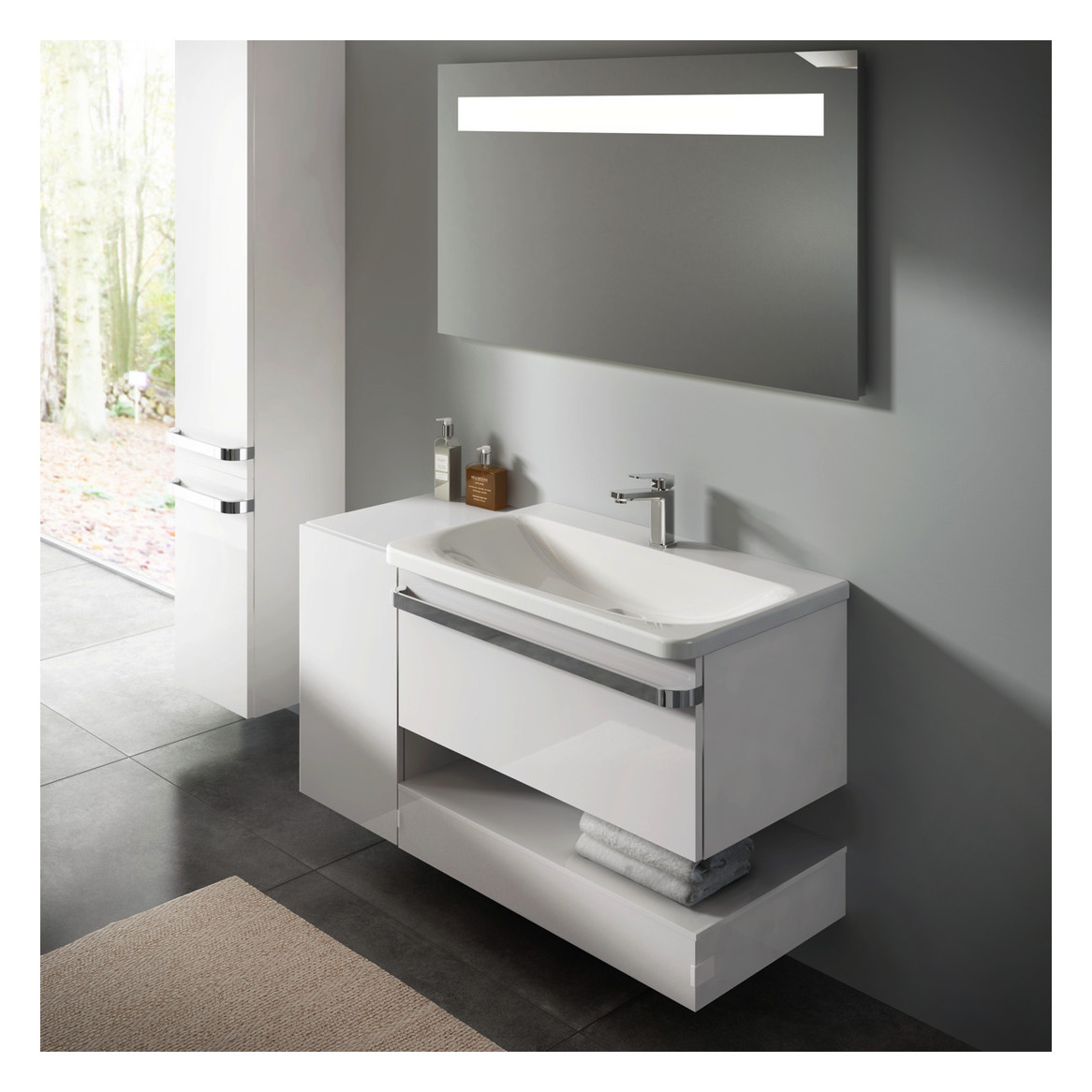 Ideal-Standard Waschtisch-Einhebelmischer Tonic II verchromt, ohne Ablaufgarnitur