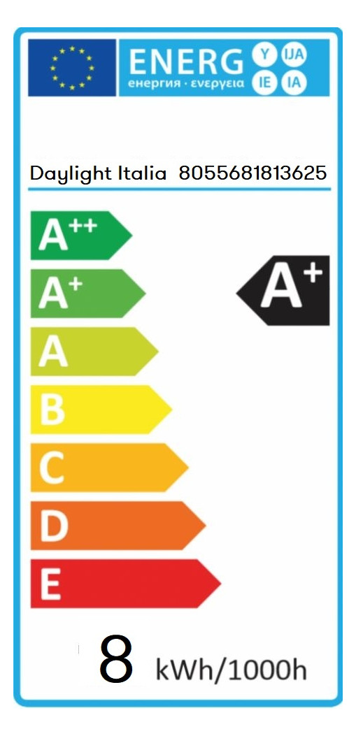 LED-Röhrenlampe E27 8W 3000K 740lm opal 360° ws AC Ø45x155mm 220-240V