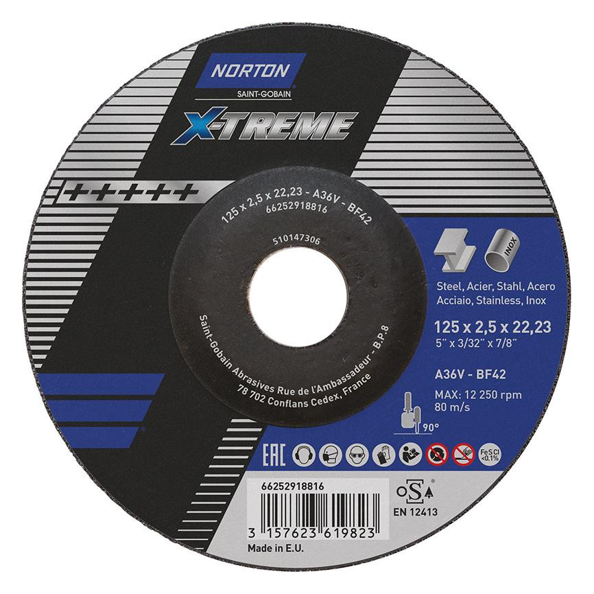 Bild Trennscheibe X-Treme 125x2,5 T42 - Norton-0