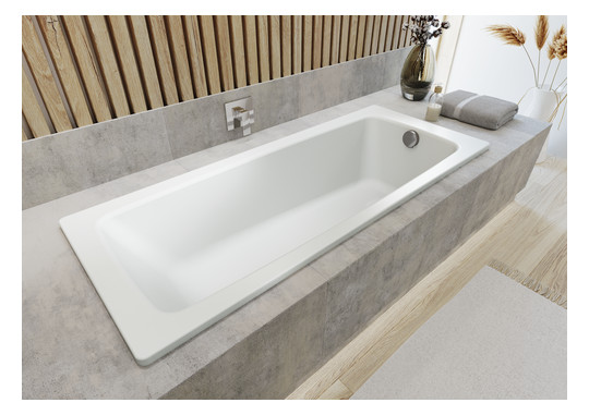 Kaldewei Badewanne CAYONO 750 170x75cm, Vollantislip Perl-Effekt, schwarz