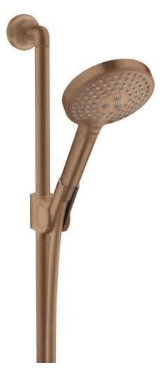 hansgrohe Brauseset Axor Citterio 900mm, mit Handbrause, 120mm, 3jet, brushed red gold