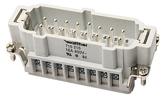 Kontakteinsatz Stift 16p Schraub 16A 500V 0,5-2,5qmm