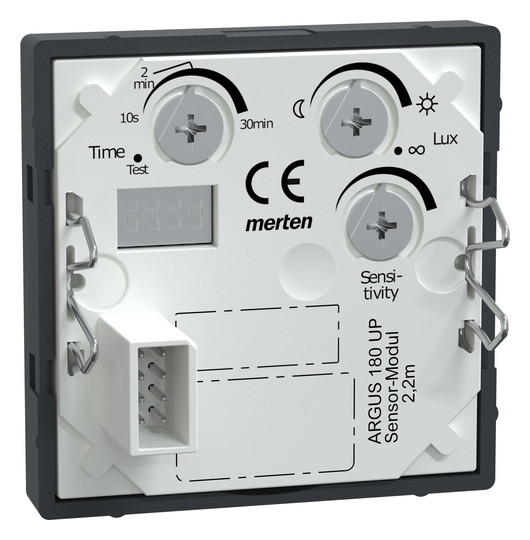 Präsenzmeldersensor UP System M UP 180° anth 2,2m IP20 Vernetzbar