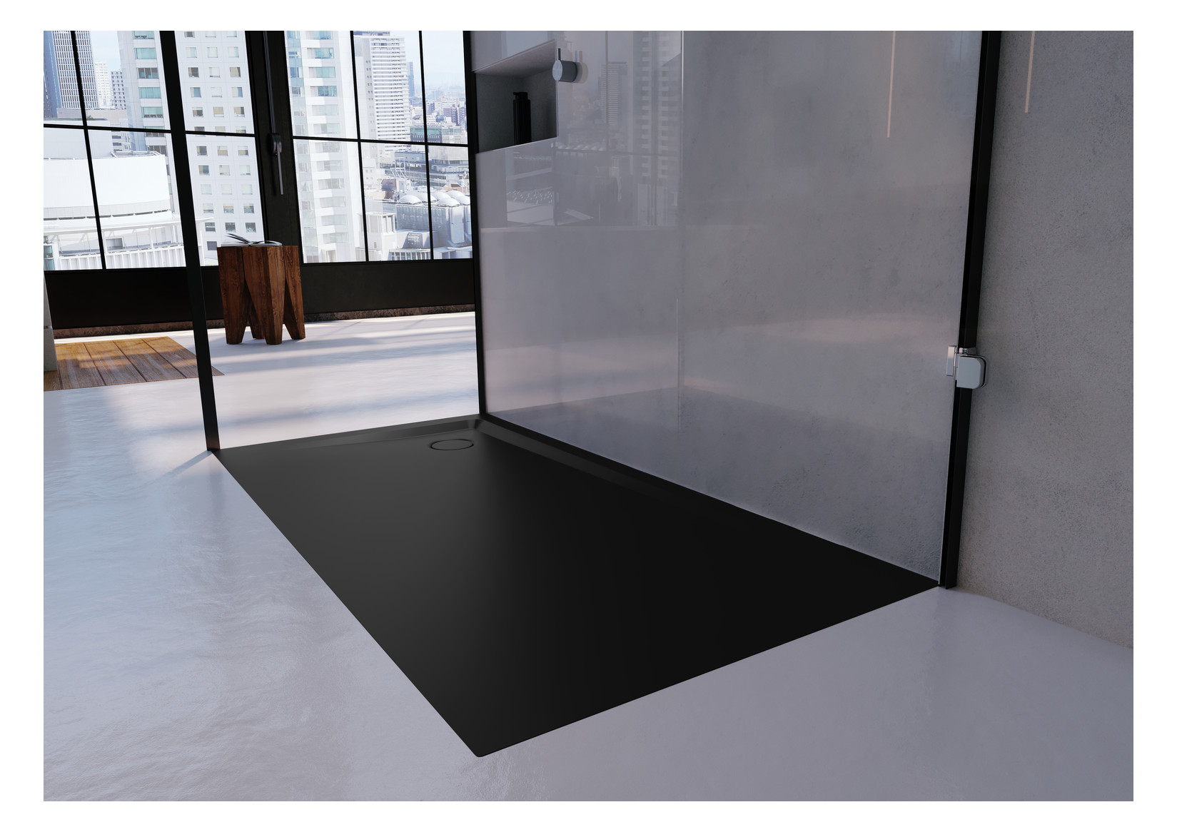 Kaldewei Duschwanne SUPERPLAN XXL 1828-2 70x160x3,9cm, mit Träger, Antislip Secure Plus, warm grey10