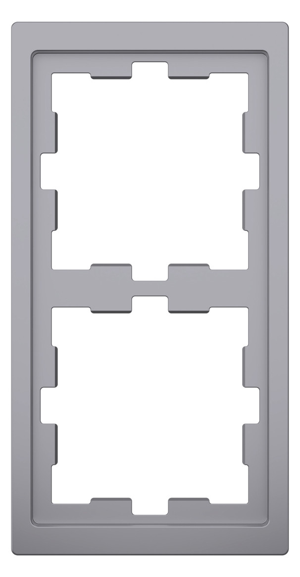Rahmen 2f edst glz D-Life Kst f.GEB-K Unterputzmontage Thermopl