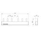 Phasenschiene 4ph 18mm 115mm 10qmm 50A Stift Isoliert