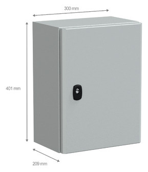 Wandschrank ST IP66 B300xH400xT200mm m.MPL pulverbesch