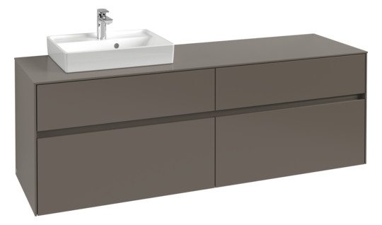 V&B Waschtischunterschrank Collaro 160x54,8x50cm, Waschtisch links, arizona oak