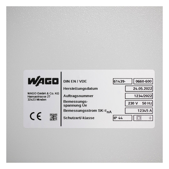 Etikett ws Serie 210 Selbstkl 70x30mm