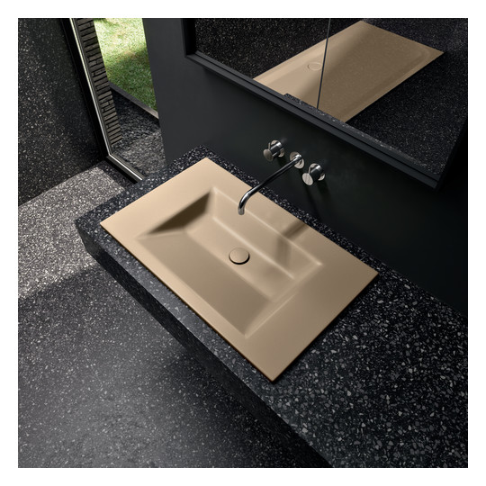 Einbau-Waschtisch BetteAqua A071 80x49,5cm, bahamabeige