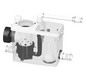 SFA WC-Hebeanlage SaniPack Pro UP weiß, zum Anschluss an WC, Waschtisch, Dusche, Bidet