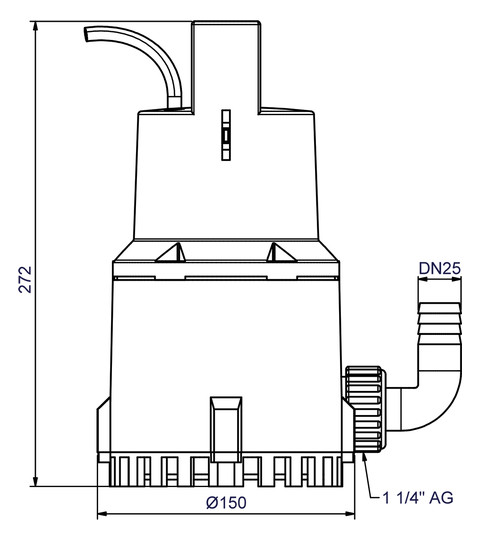 Zehnder-Pumpen Schmutzwasser-Tauchpumpe ZPK 30, Kunststoff
