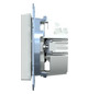 Steckdose 1f akws glz System M UP m.BS IP20 aktivweiß