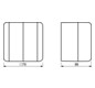 Wippschalter gr glz WG 800 AP IP44 2p 2f 10AX