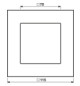 Einbaurahmen 1f aws glz LS / LS PLUS Glas f.GEB-K Unterputzmontage