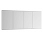 KEUCO Spiegelschrank Royal Modular 2.0 1800 x 900 x 160 mm, 4 Steckdosen, Wandeinbau, 4 Türen