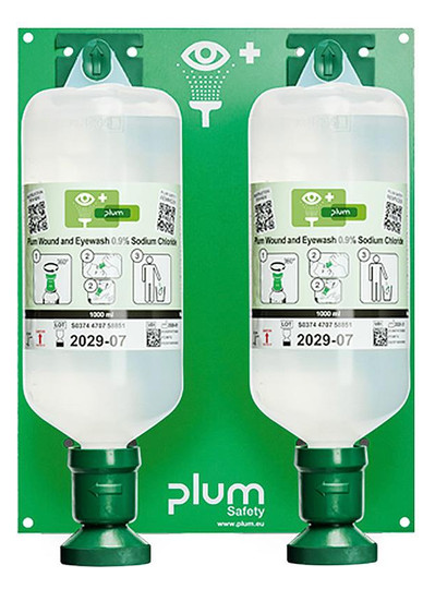 PLUM-Augenspülstation Maxi 4708 - 2 Flaschen a...