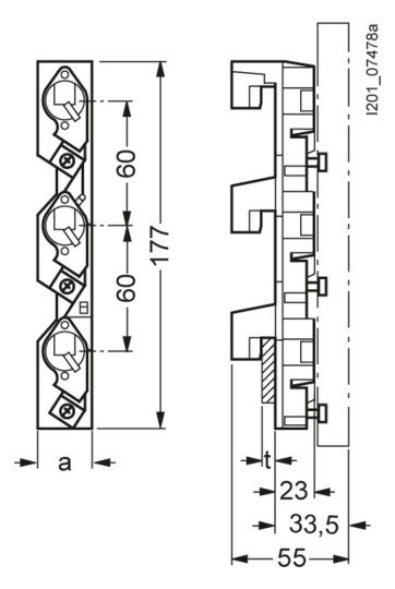 D0-Sicherungssockel 3p D02 REG 63A 400V Kst