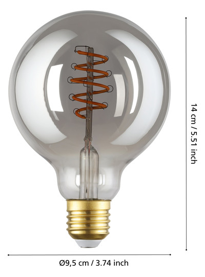 EGLO Leuchtmittel ZIG-E27-G95 4W  110287 