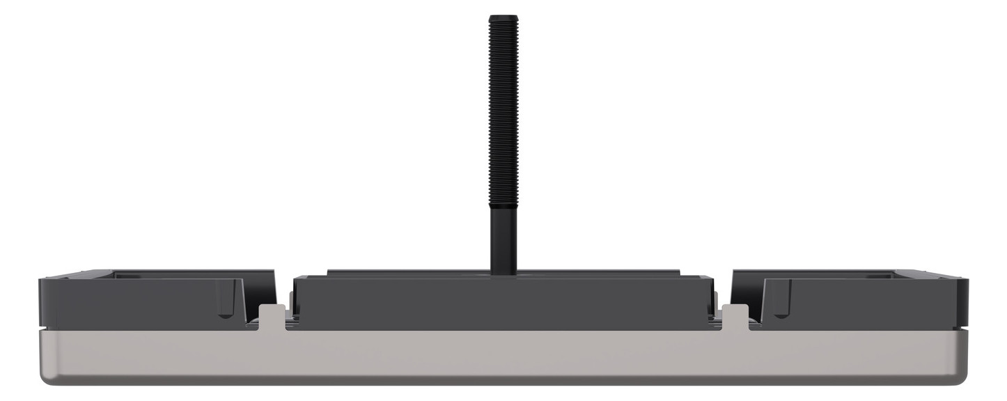 Zentralplatte TAE 3f System Design ni Schraubbef m.Beschr.Feld