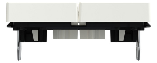 Wippe_2t Schalter System M polws glz Kontrollfenster/Lichtauslass