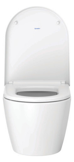 Duravit Wand-Tiefspül-WC Set Me by Starck mit WC-Sitz, Rimless, weiß
