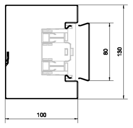 Geräteeinbaukanal ST 130x100mm vz GEB-K 7670qmm 2000mm Geräteeinbaukanal ST 130x100mm vz GEB-K 7670qmm 2000mm