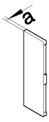 Endstück GEB-K 210x68mm Kst li/re lgr RAL7035 hfr unbeh