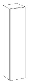 SA Hochschrank rechts Solo One (PS101) 1700x400x338 Eiche-Nebraska