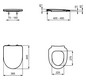 Ideal-Standard Wandtiefspül-WC-Paket i.life A ohne Spülrand, 36,5x54,5x33cm, weiß