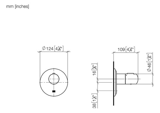 Dornbracht Fertigmontageset Madison xTOOL UP-Thermostat, Thermostatmodul für 2 Ventile, Messing gebürstet