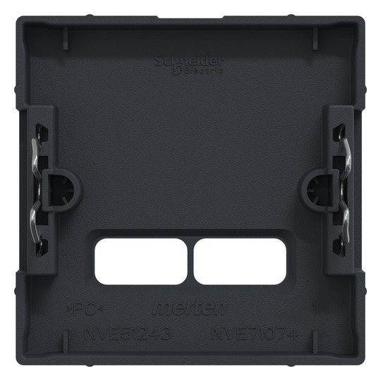 Zentralplatte USB 2f anth Klemmbef m.Aufdr