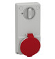 CEE-Schaltersteckdose 4p Acti9 32A IP44 400V/rt 6h Kst mech.Verrieg