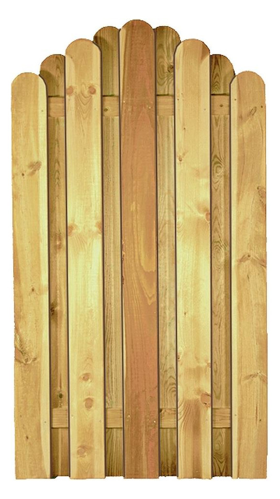 Bild DAAN-Serie Bogen 100 x 180/160 cm, Lamel len 20 x 145 mm, geschraubt kdi-grün - n.a.-0