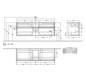 V&B Waschtischunterschrank Collaro 160x54,8x50cm, Waschtisch mittig, white wood