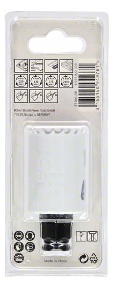 Lochsäge Ø35mm T44mm Steckachse Holz Geeignet für Holz