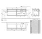 V&B Waschtischunterschrank Collaro 160x54,8x50cm, Waschtisch rechts, LED-Beleuchtung 12W, truffle grey
