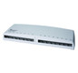 Patchpanel 16Ports Wandmont Schirm RAL9001 110x325x43,5mm