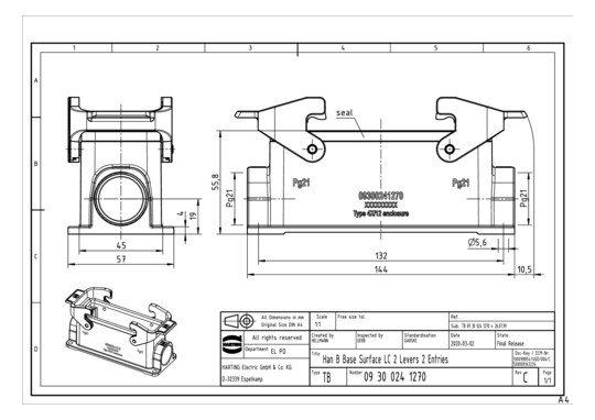 HART Sockelgehäuse           09300241270 