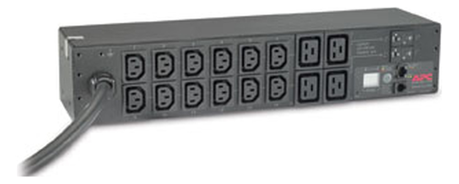 Rack-Stromverteilung 2HE 12Steckd 12xC13 4xC19 230V Mit Sicherung m.Display