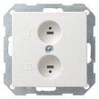 GIRA Einsatz LS 2f System 55 rws glz Krallen/Schraubbef...