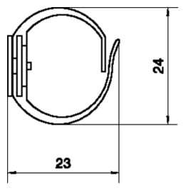Verdrahtungskanal lgr 20x20x500mm m.OT hfr Bodenl