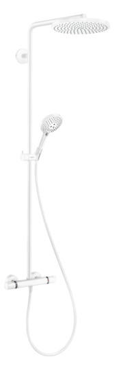 hansgrohe Showerpipe Raindance Select S mit Thermostat, 1jet, mattweiß